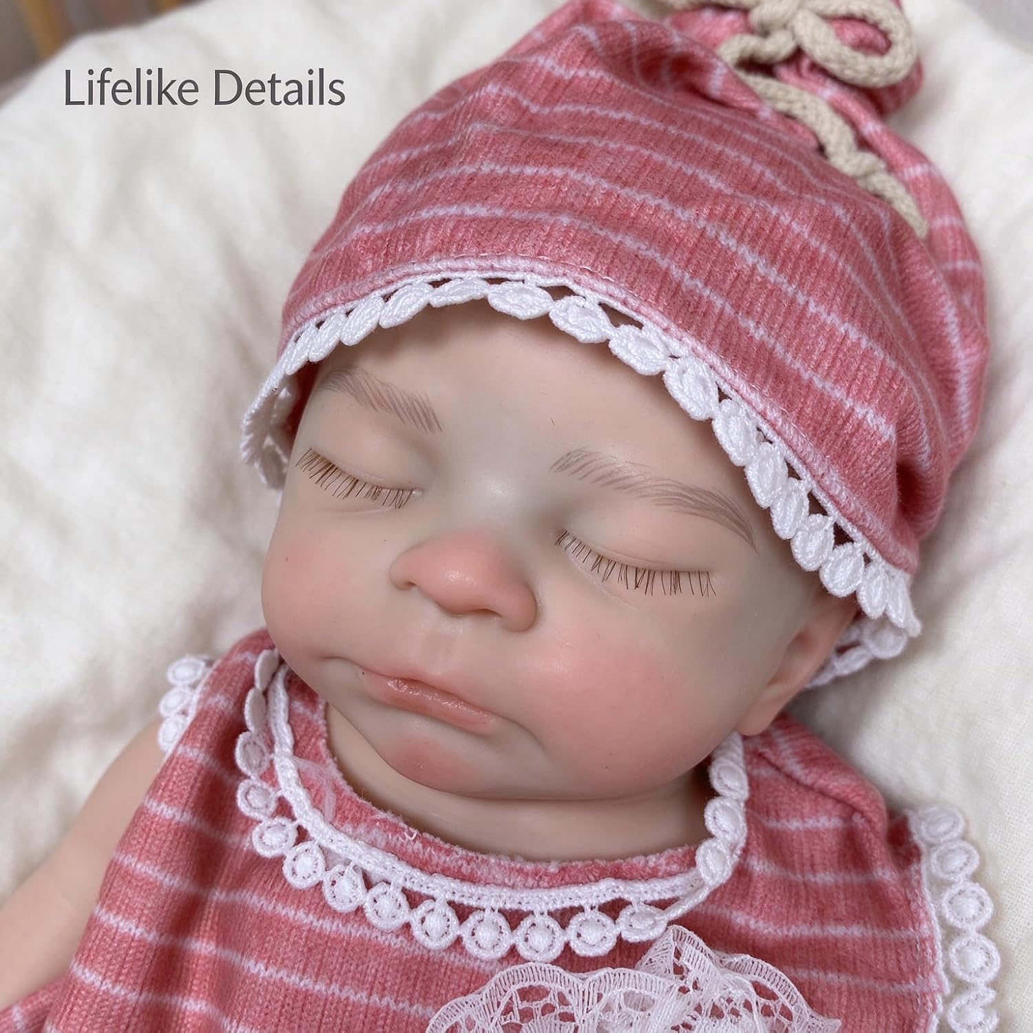 Detalle 2 de Yokyyi Timothy 13-Inch Full Silicone Reborn Baby Doll with Closed Eyes