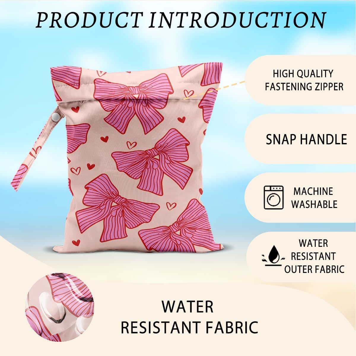 Detalle de HZMLYDJ Wet Bag, 12 x 10 Inches