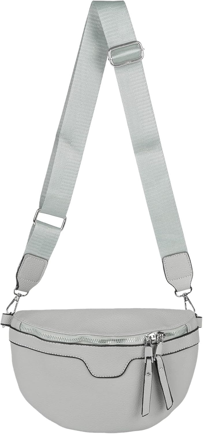 Detalle de styleBREAKER Borsa a tracolla da donna a forma di mezza luna – modello semplice 02012380