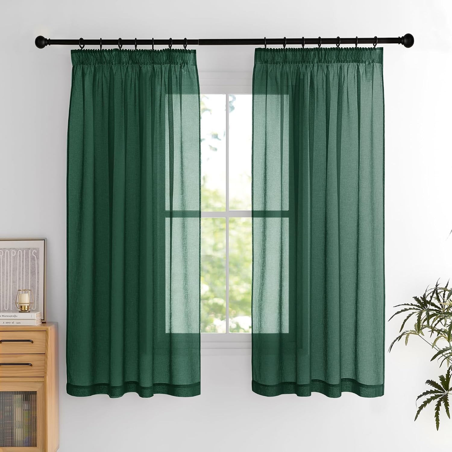 Detalle de PONY DANCE Tende Corte L 140 x A 160 cm Verde Scuro
