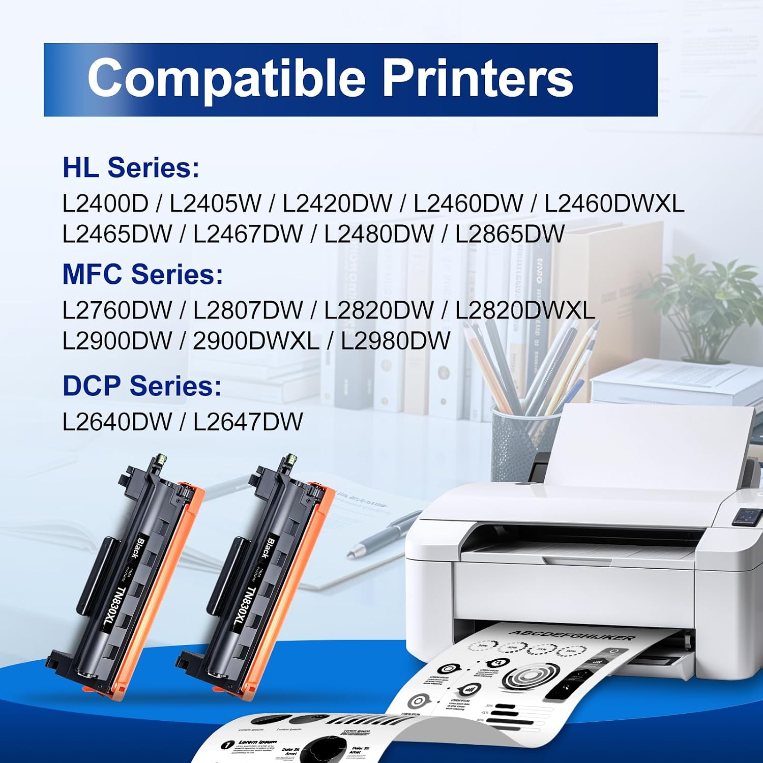 Thumbnail 1 de INKNI TN830XL toner cartridges 2-pack