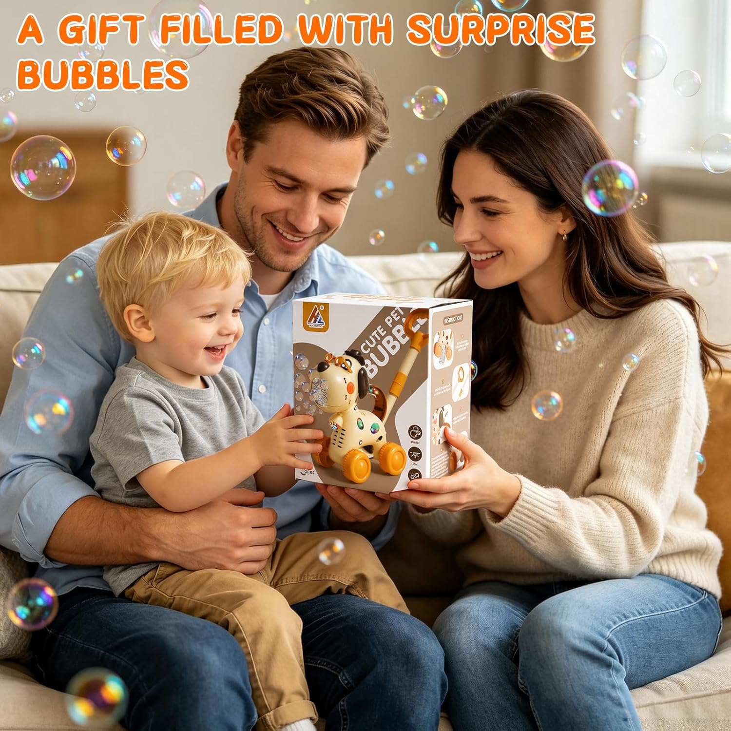 Thumbnail 6 de QASUN Toys: Bubble Machine for 2–5 Year Olds with Lights, Dual Modes and 15000+ Bubbles/Min
