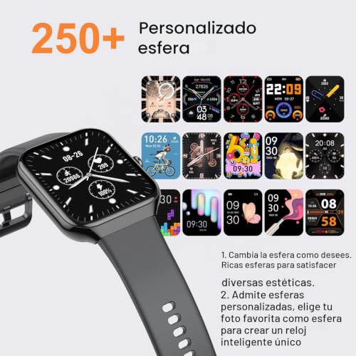 Thumbnail 4 de Reloj Inteligente Jugeman para Mujer y Hombre 1,96" con Llamadas Bluetooth, 113+ Modos Deportivos y IP68 Beige