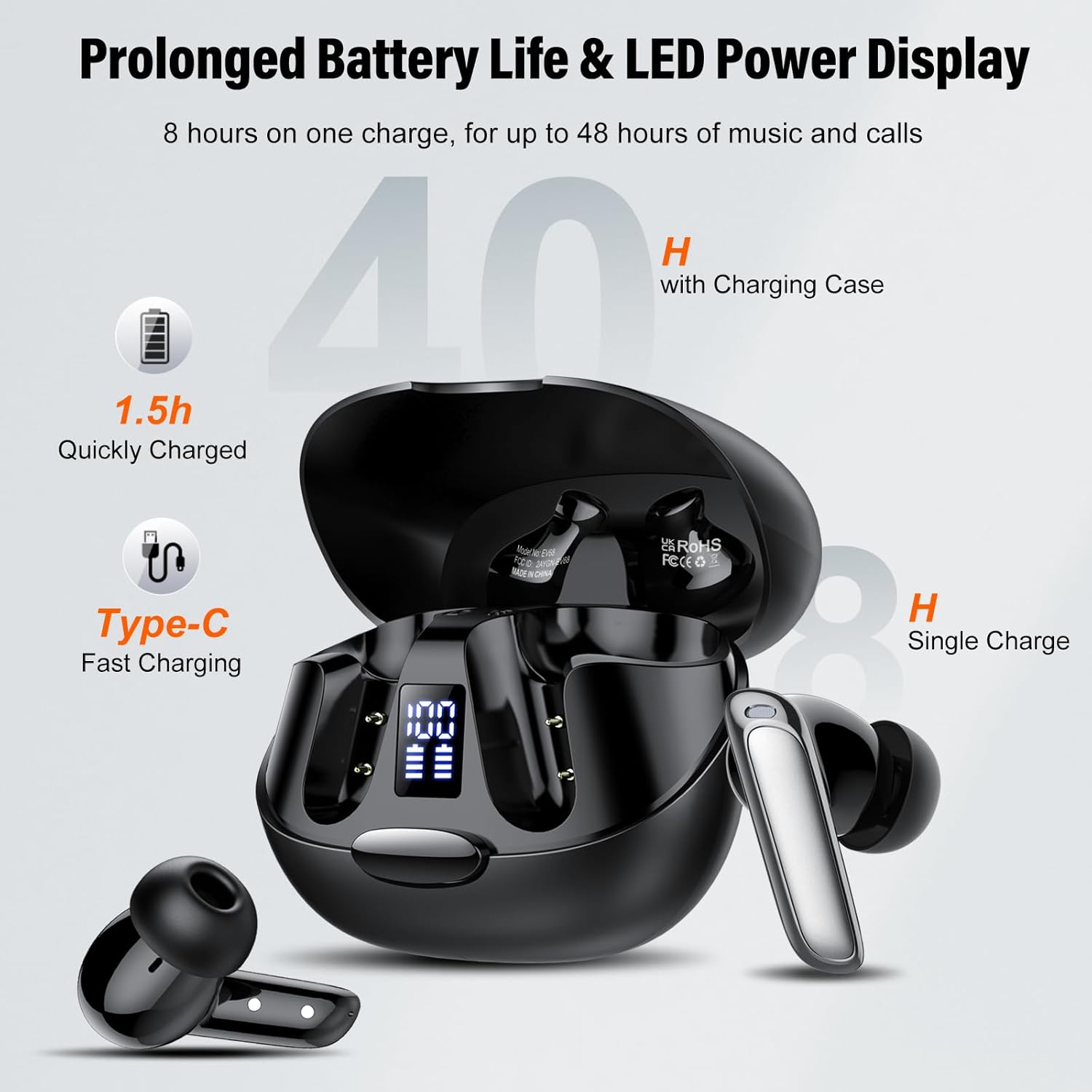 Thumbnail 6 de AI Language Translation Earbuds: 164 Languages in Real-Time with 3-in-1 Functionality