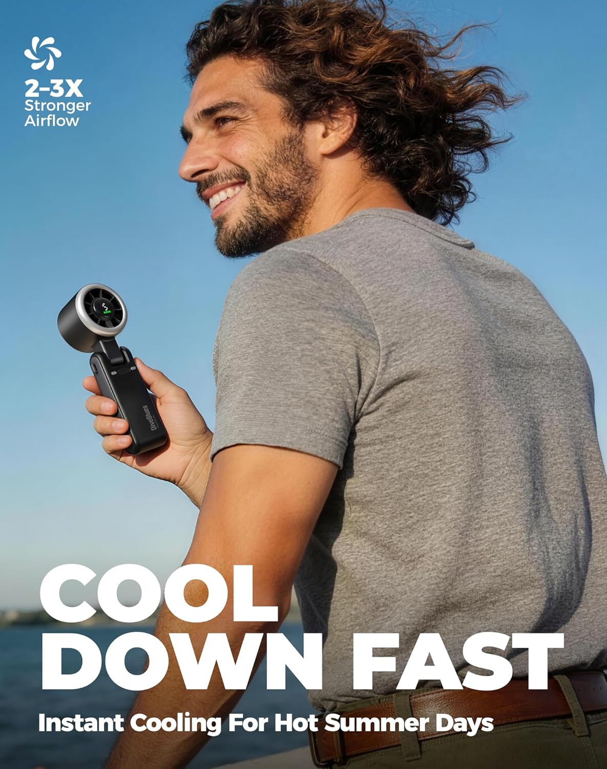 Thumbnail 1 de Diveblues Ventilatore Portatile a Mano JetForce 5 Velocità, 190 g, 12 Ore di Autonomia