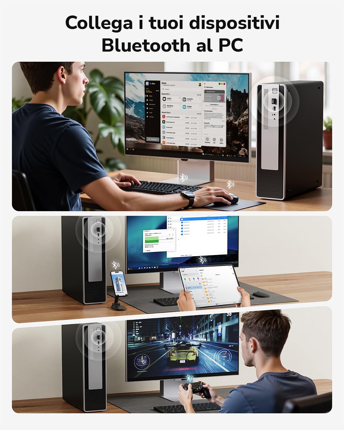 Detalle 2 de Cudy Adattatore USB Bluetooth 5.3 per PC
