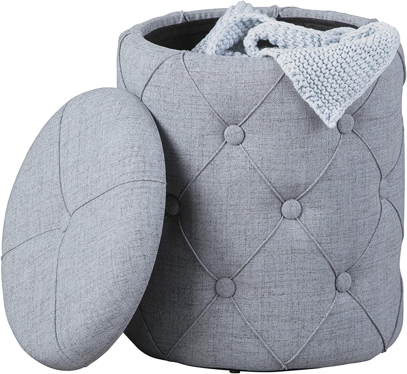 Thumbnail 1 de Inter Link 13Casa Cool H03 Pouff Contenitore in Tessuto Grigio 34x34x40 cm