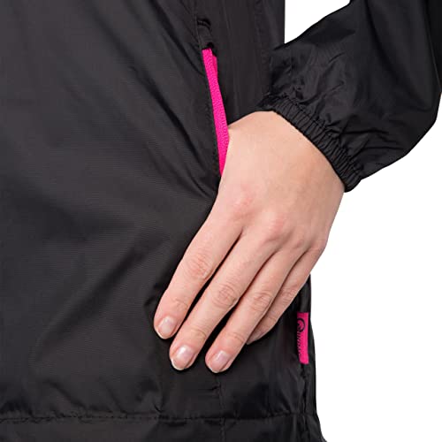 Thumbnail 6 de Trespass Womens Waterproof Packaway Jacket Qikpac Black, Size 18