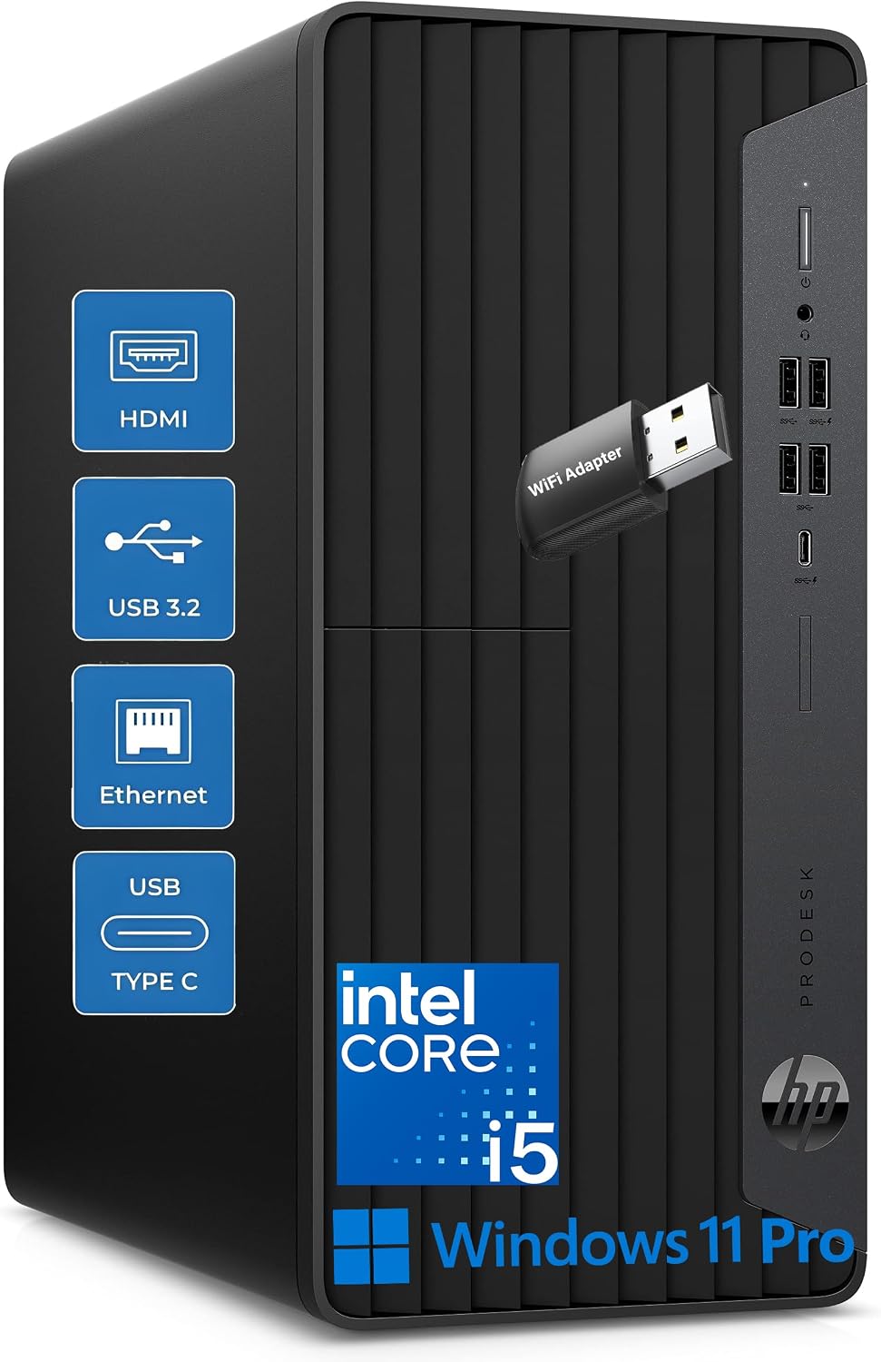 Detalle de HP desktop computer, ProDesk 600