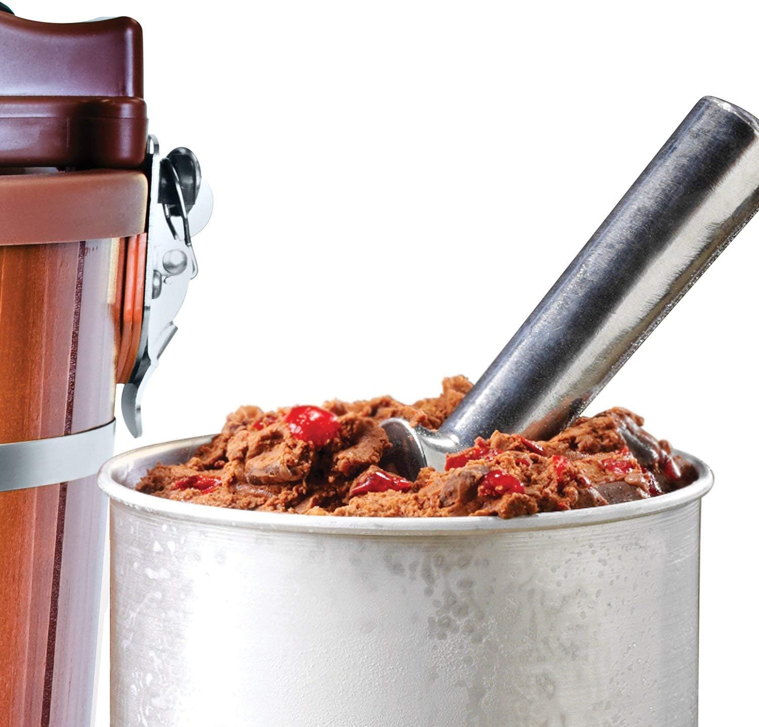 Detalle de Nostalgia Electric Ice Cream Maker with 6 Qt Capacity (Dark Wood)