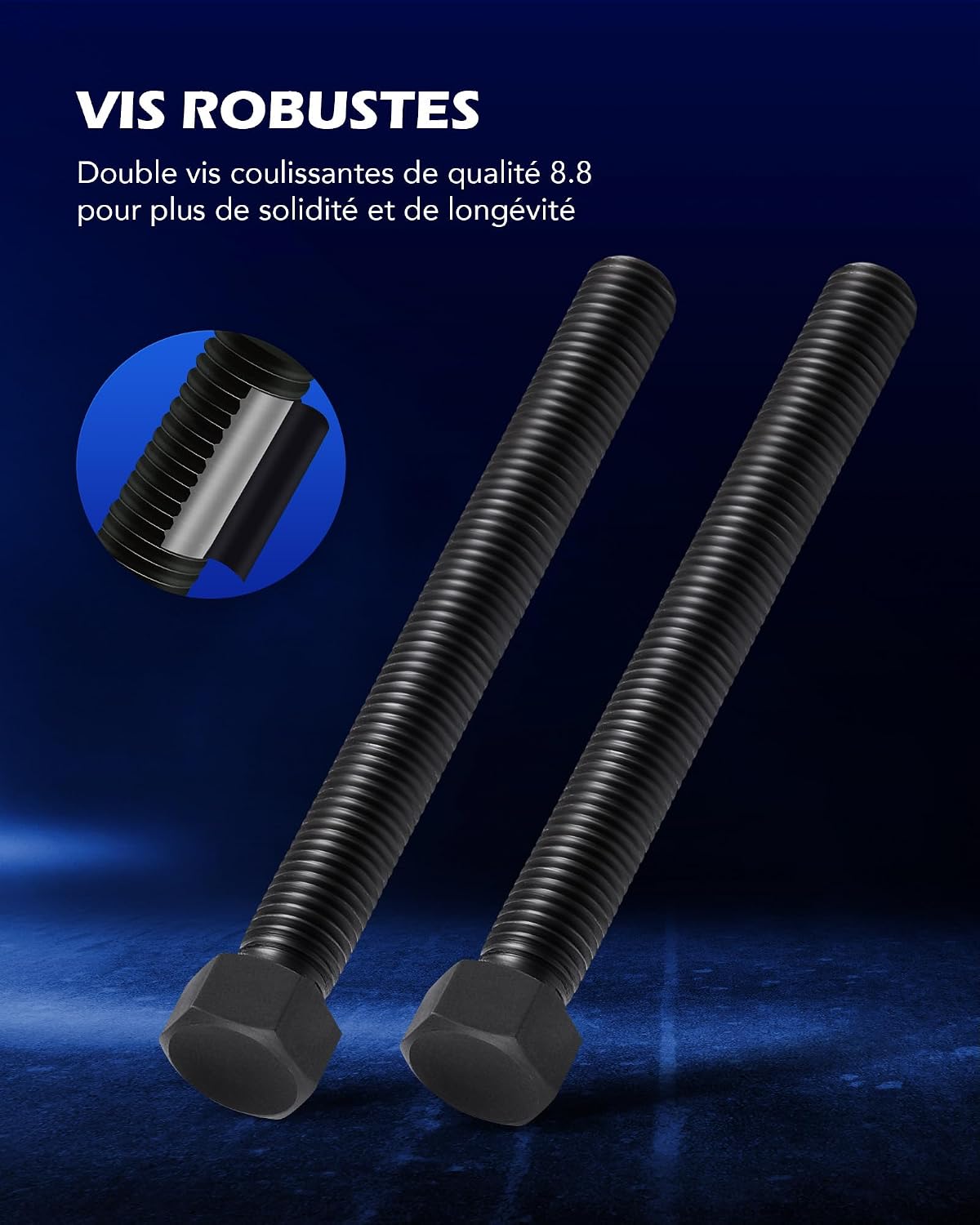 Detalle de Kit Orion Motor Tech 24 pièces pour extracteurs de roulement de roue, avec mallette rouge