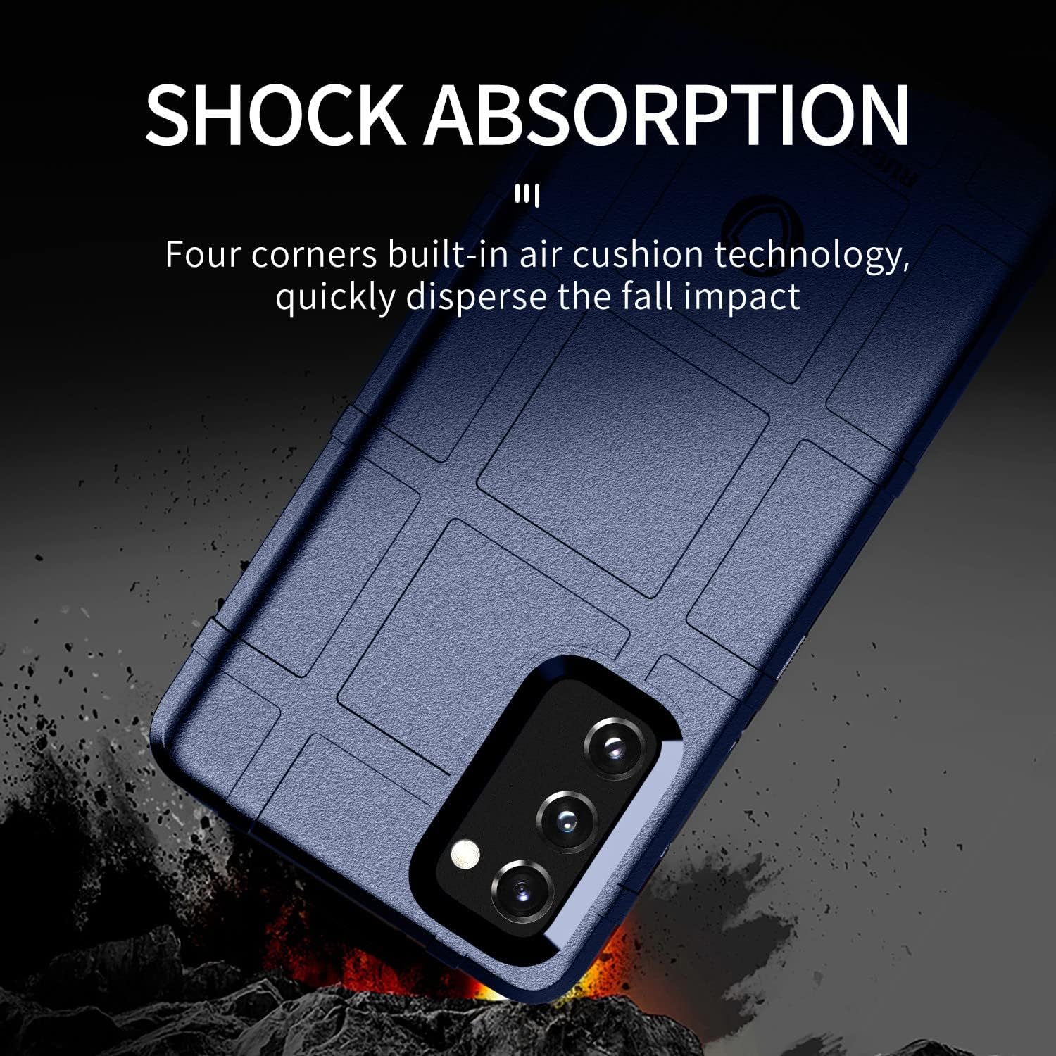 Thumbnail 3 de Asuwish Phone Case for Samsung Galaxy S20 FE (4G/5G UW) with Screen Protector – Blue