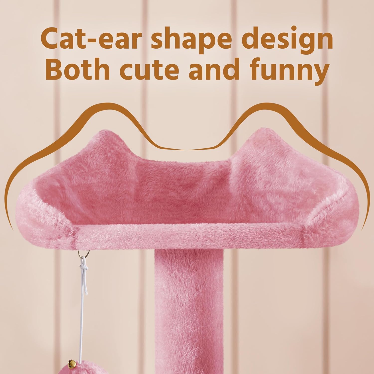 Detalle de Yaheetech YT-00115974-62 Cat Tree Tower, 62-Inch, Double Condo, Pink