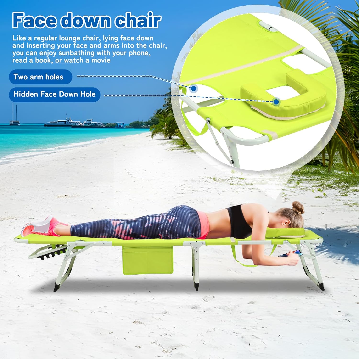 Detalle 2 de XMT 3-in-1 Tanning Chair 5-position reclining