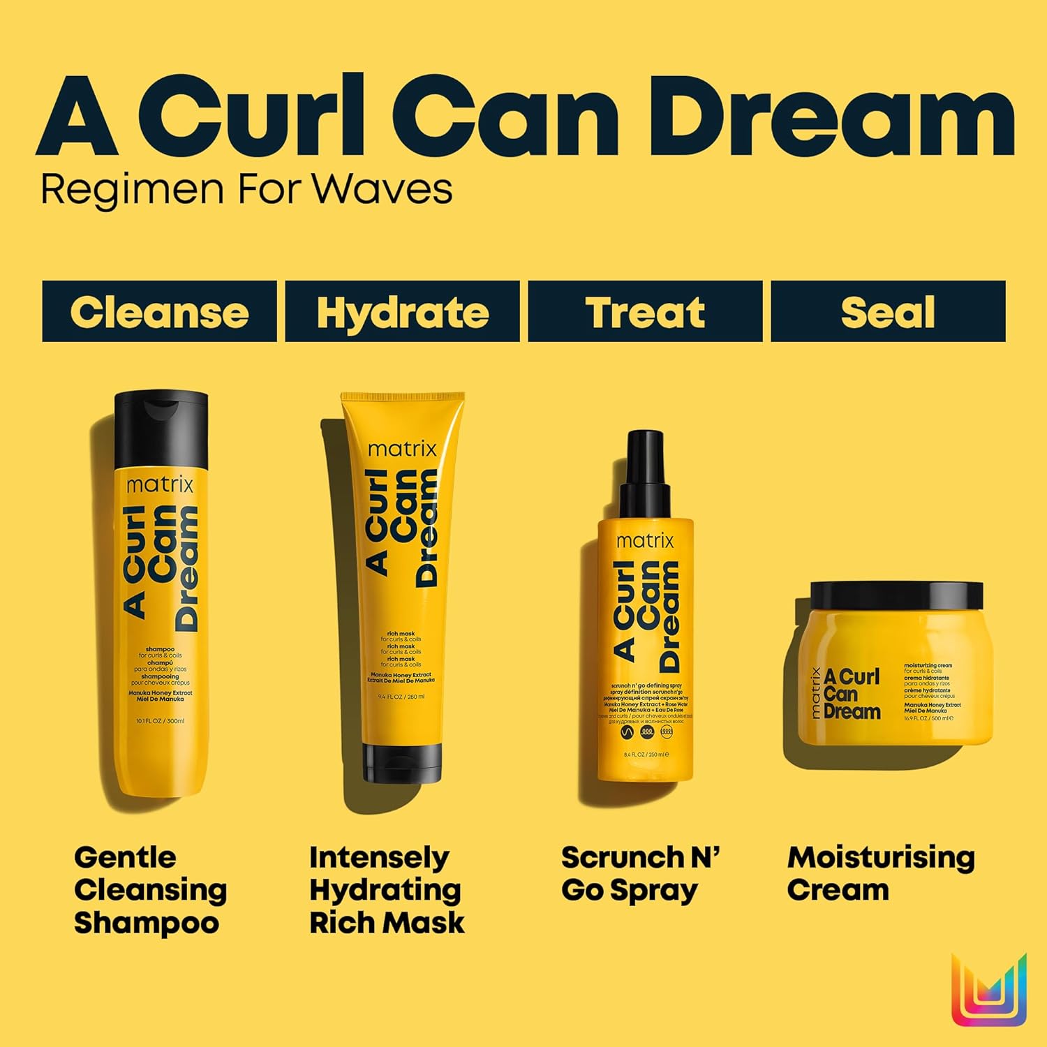 Thumbnail 3 de Matrix A Curl Can Dream Scrunch and Go leave-in treatment for waves (anti-frizz, heat protection) 250ml