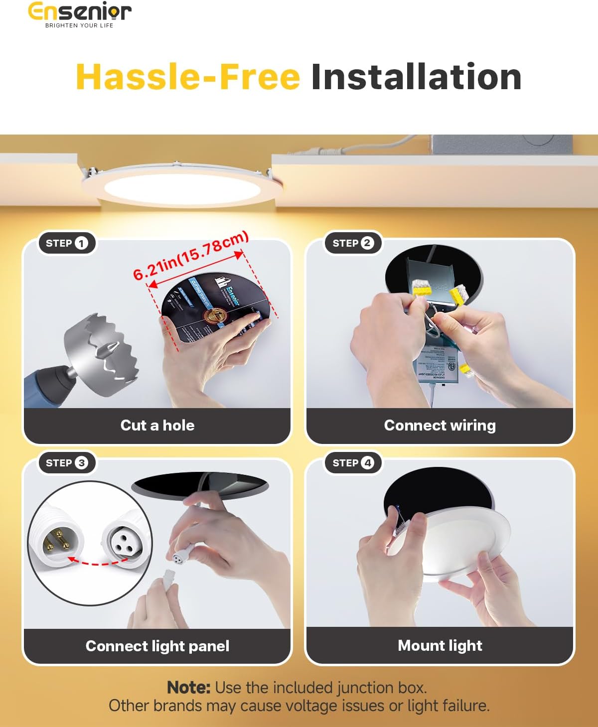 Thumbnail 5 de Ensenior 6 Inch LED Recessed 1200LM