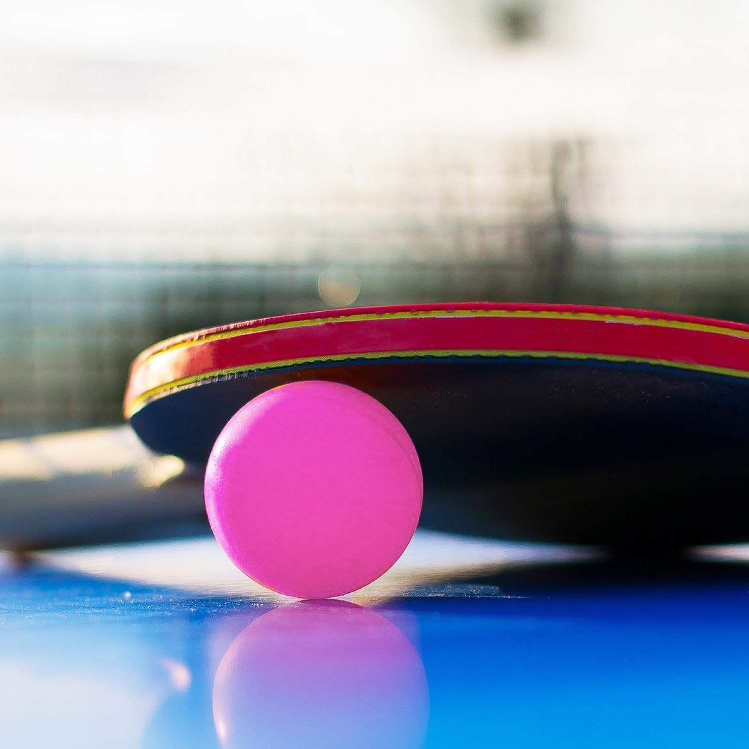 Thumbnail 3 de com-four Palline da ping pong 40 mm – confezioni da 48/72/144 in bianco o colori vivaci