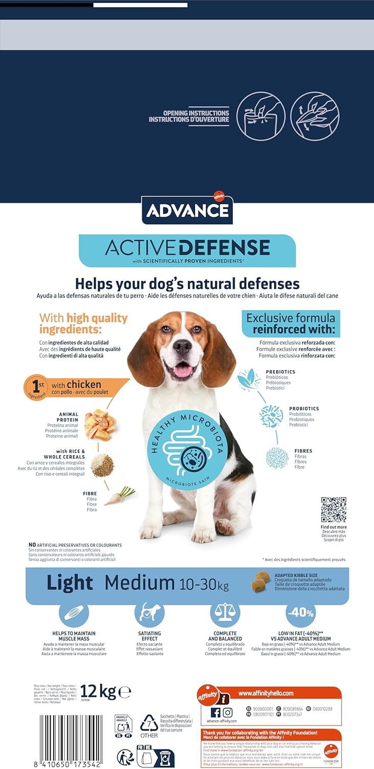 Detalle 2 de Advance Light para perros medianos 12kg