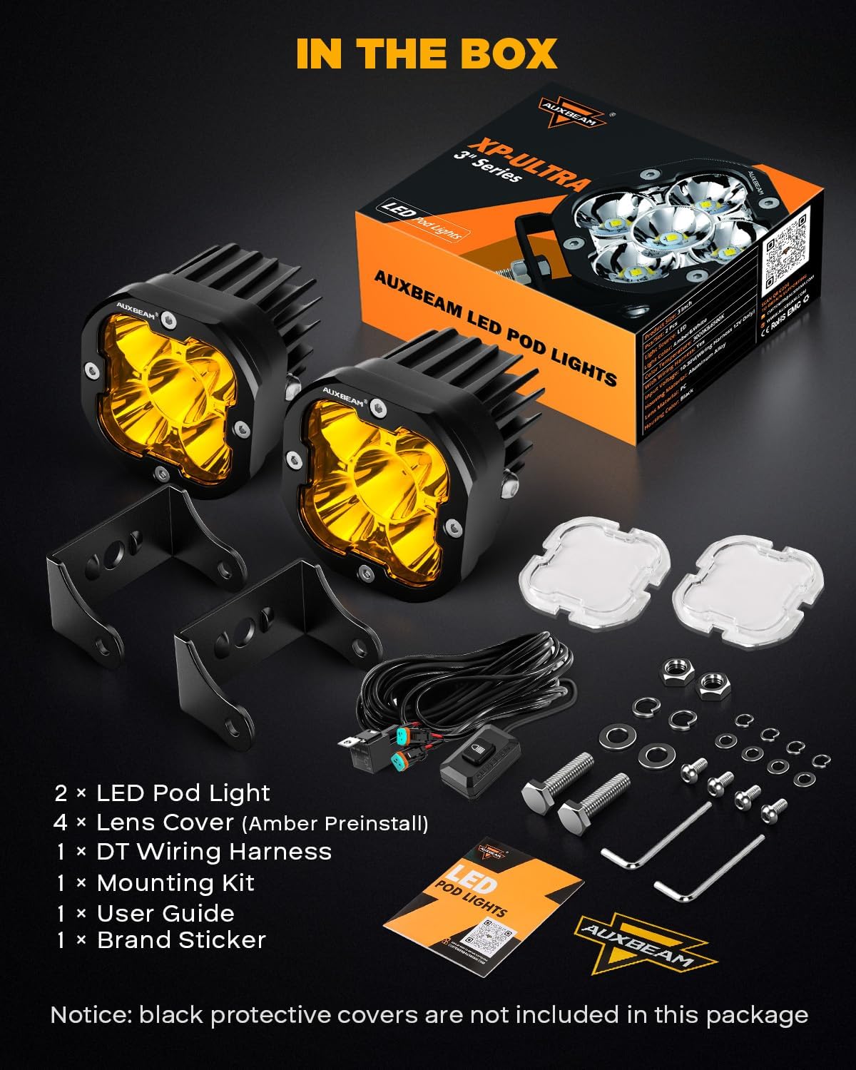 Thumbnail 6 de Auxbeam XP-Ultra 3" 80W Hyperspot LED Pods 9600LM Pair 🚘