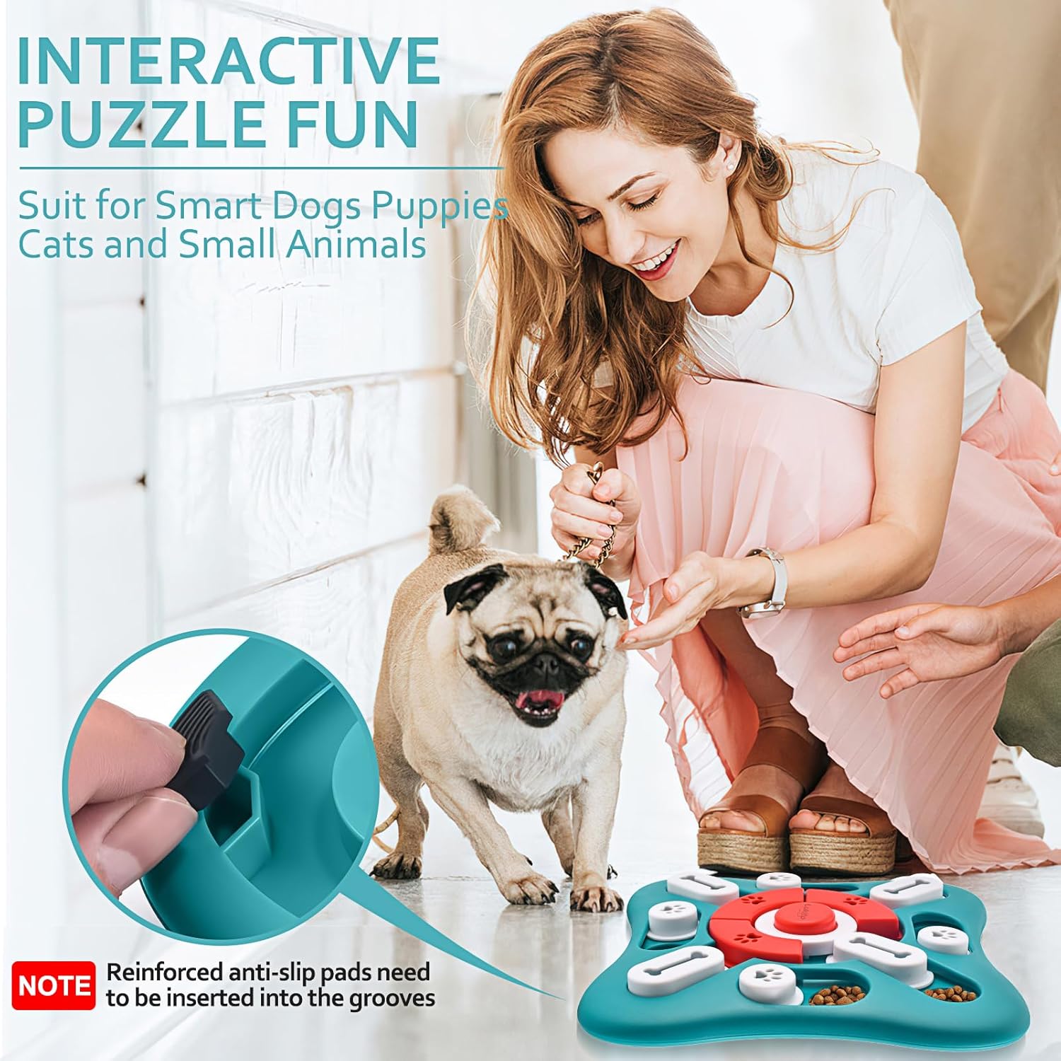 Thumbnail 6 de LUKITO Dog Puzzle Toy slow feeder