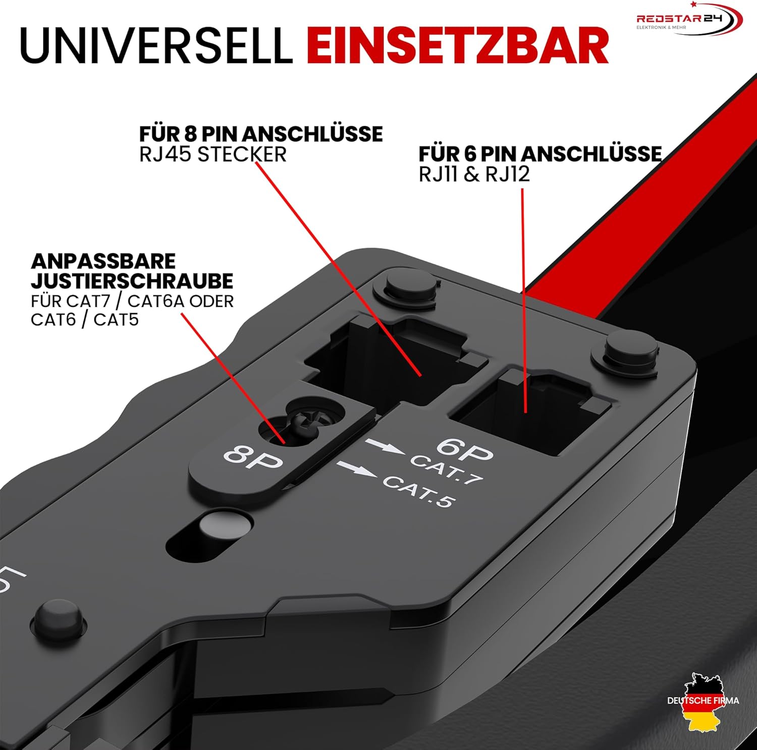 Thumbnail 3 de RedStar24 Crimpadora RJ45 Kit de herramientas