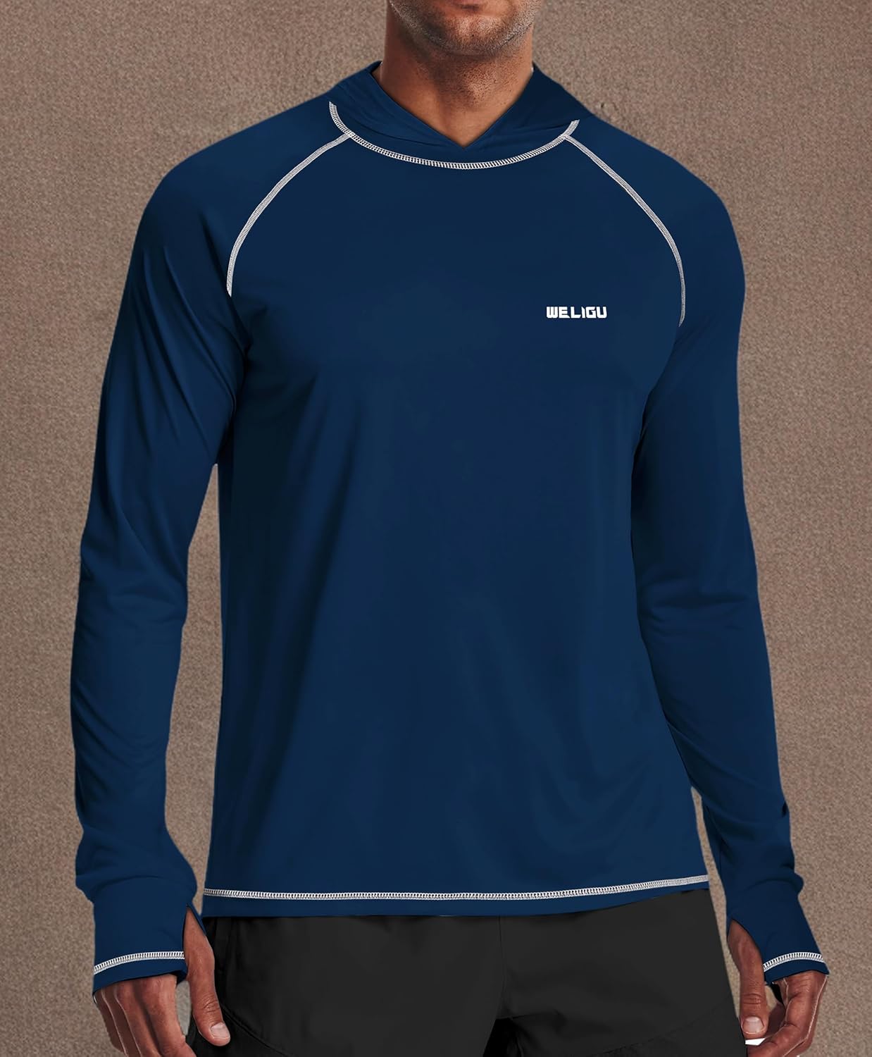 Thumbnail 5 de Men's UPF 50+ Sun Protection Hoodie Shirt Long Sleeve