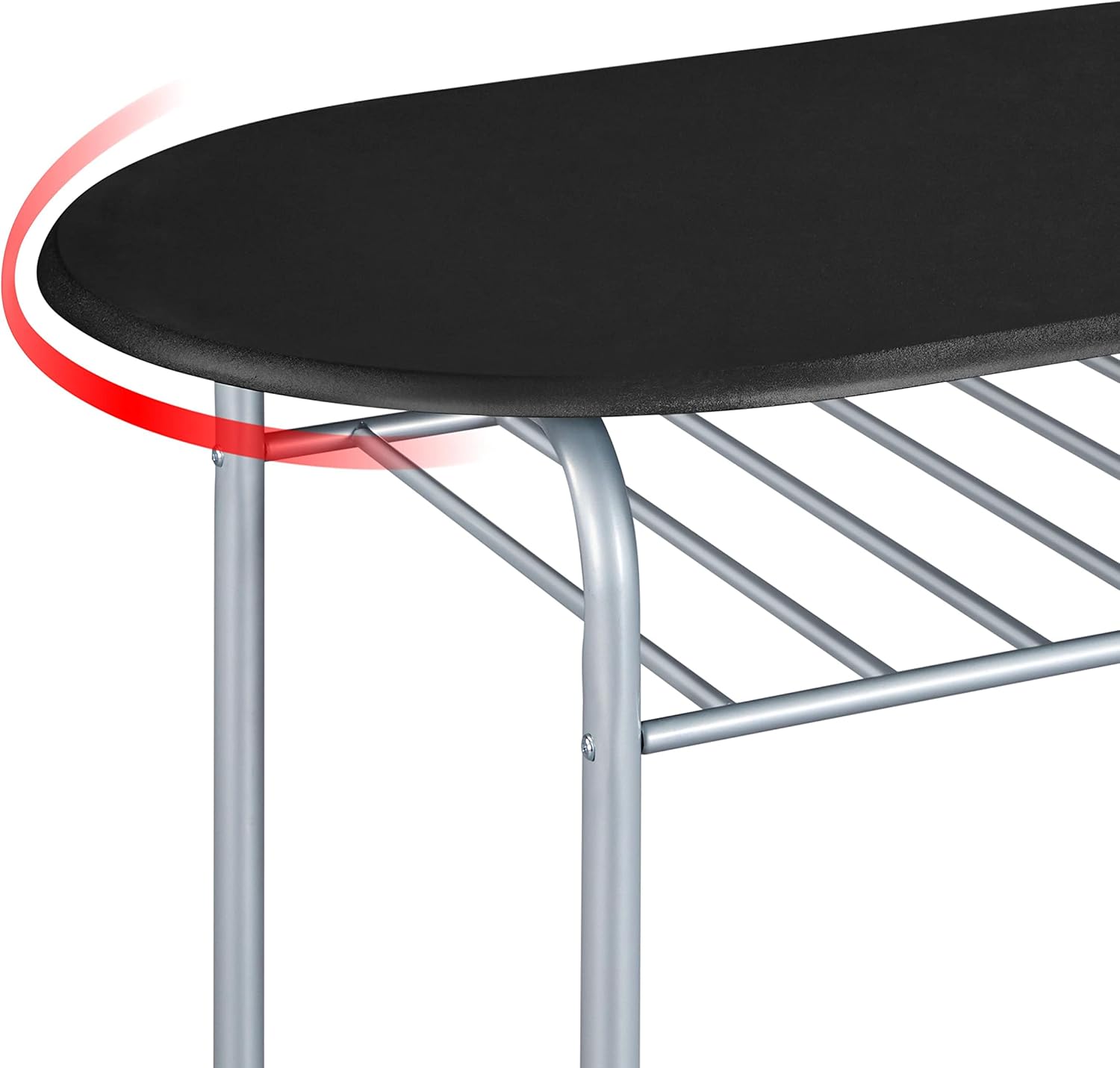 Thumbnail 6 de Yaheetech Juego de mesa y 2 sillas 90 x 53 cm