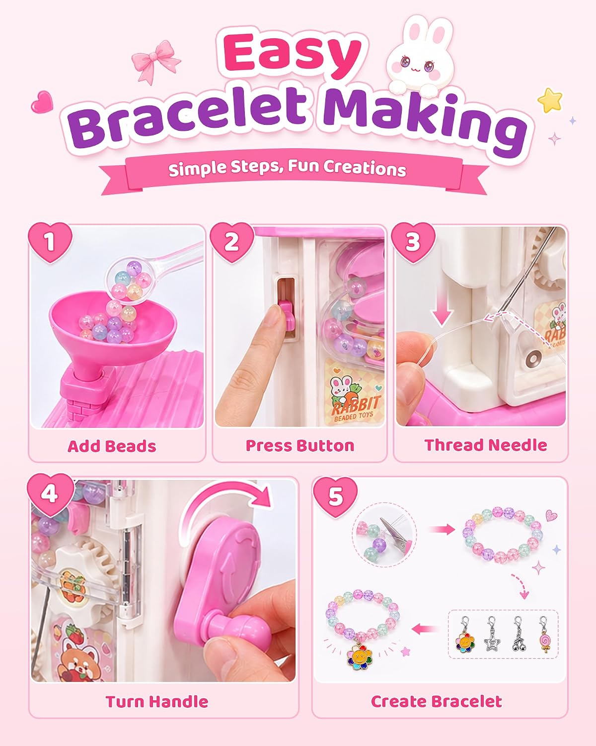 Detalle 2 de KOKODI Bracelet Making Kit with Hand-Crank Maker