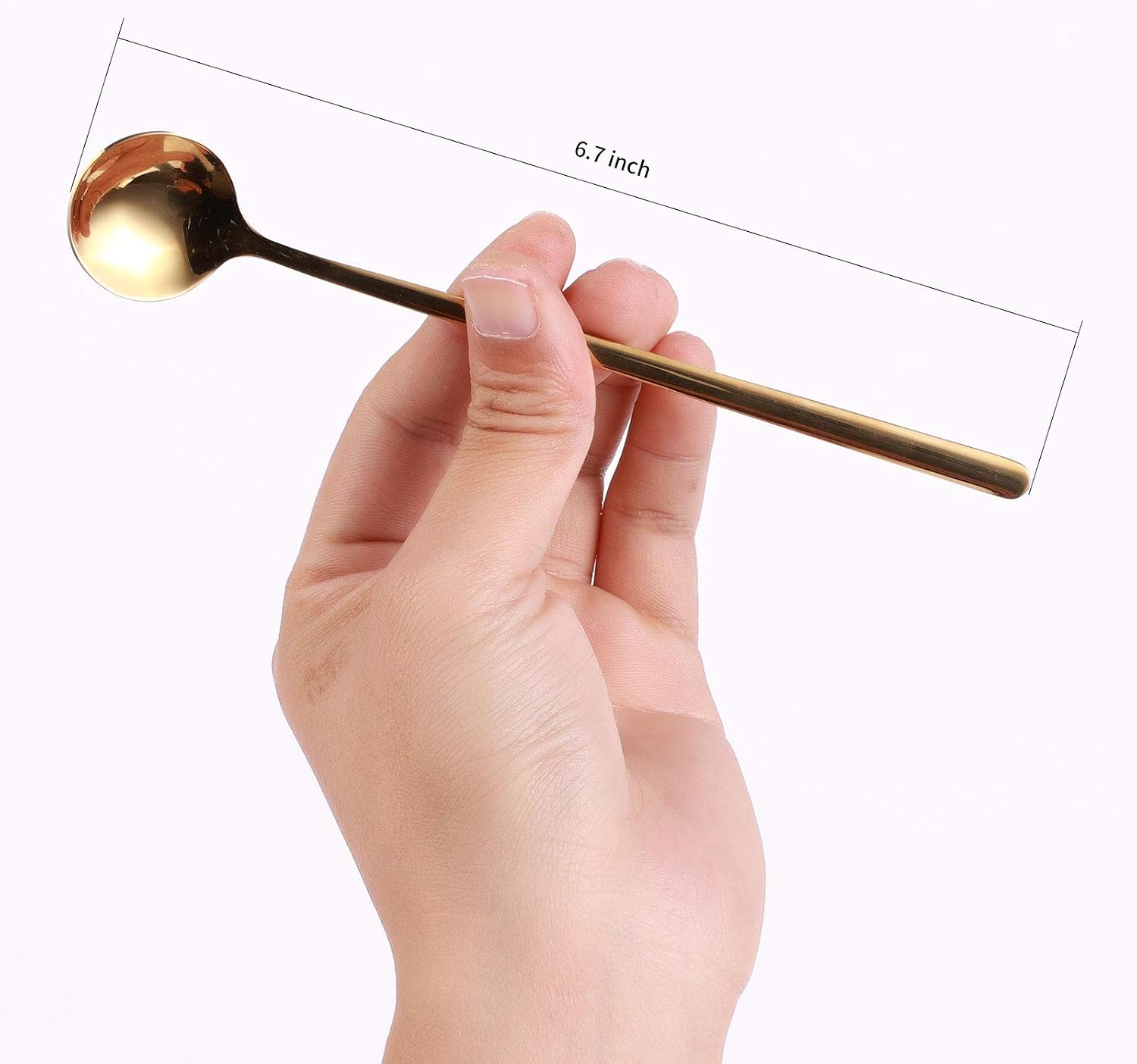 Detalle 2 de 6.7" Long Handle Coffee Spoons 4 PCS 🥄