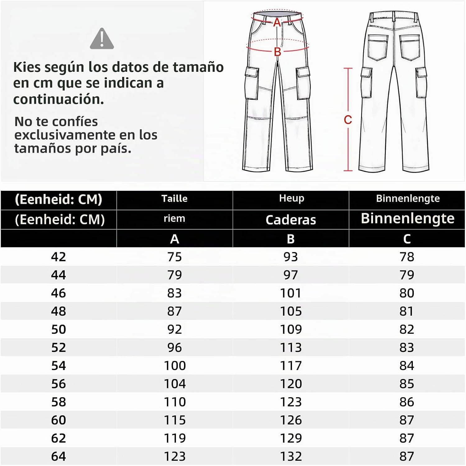Detalle 2 de WORK IDEA slim-fit stretchwerkbroek voor heren met Cordura en kniezakken