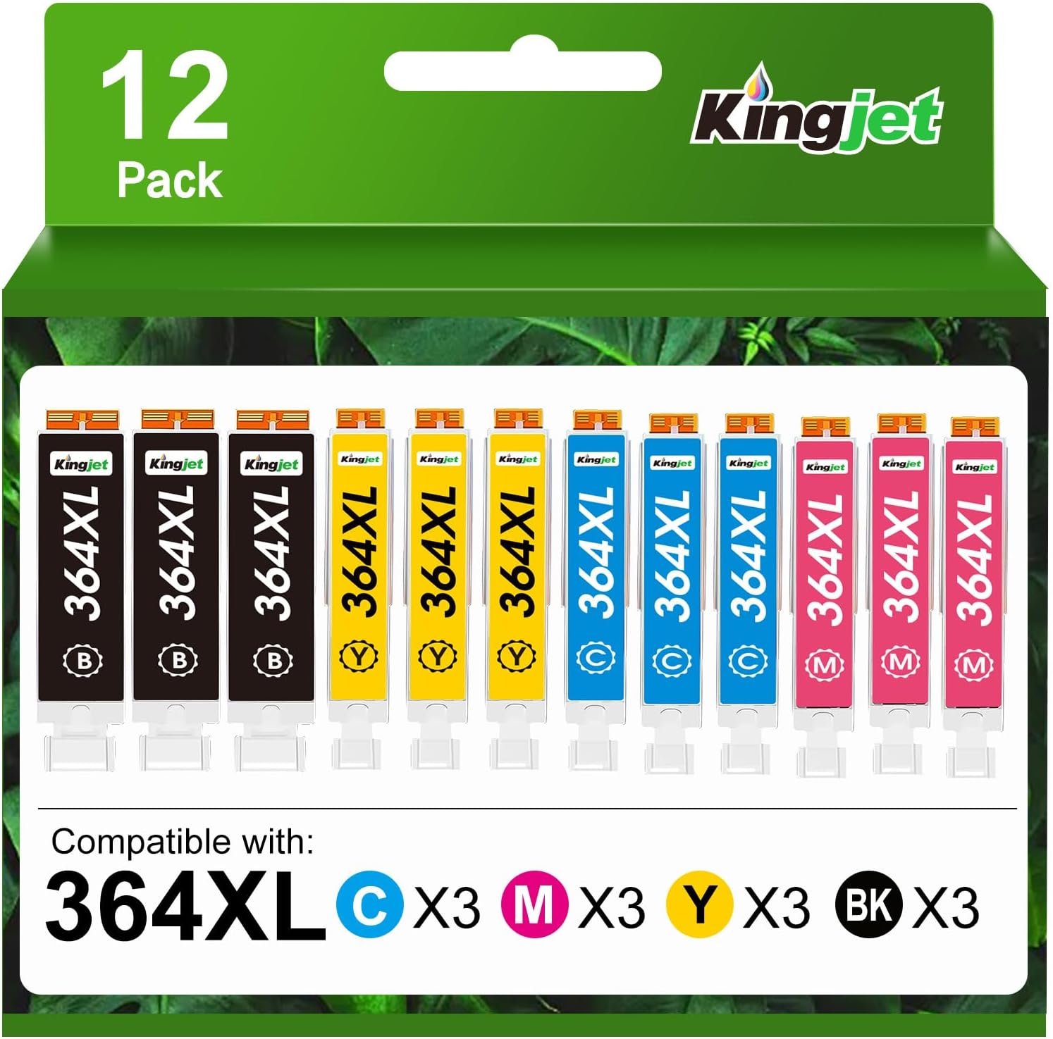 Detalle de KINGJET 364XL Cartucce compatibili per HP 364XL multipack 12 pezzi 🖨