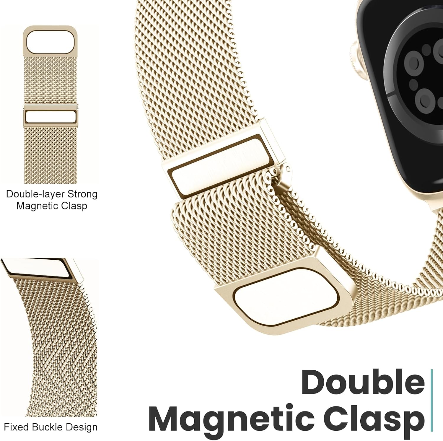 Thumbnail 2 de Ersatzarmband aus Edelstahl für Apple Watch – Jiamus Milanese kompatibel mit 38–49 mm