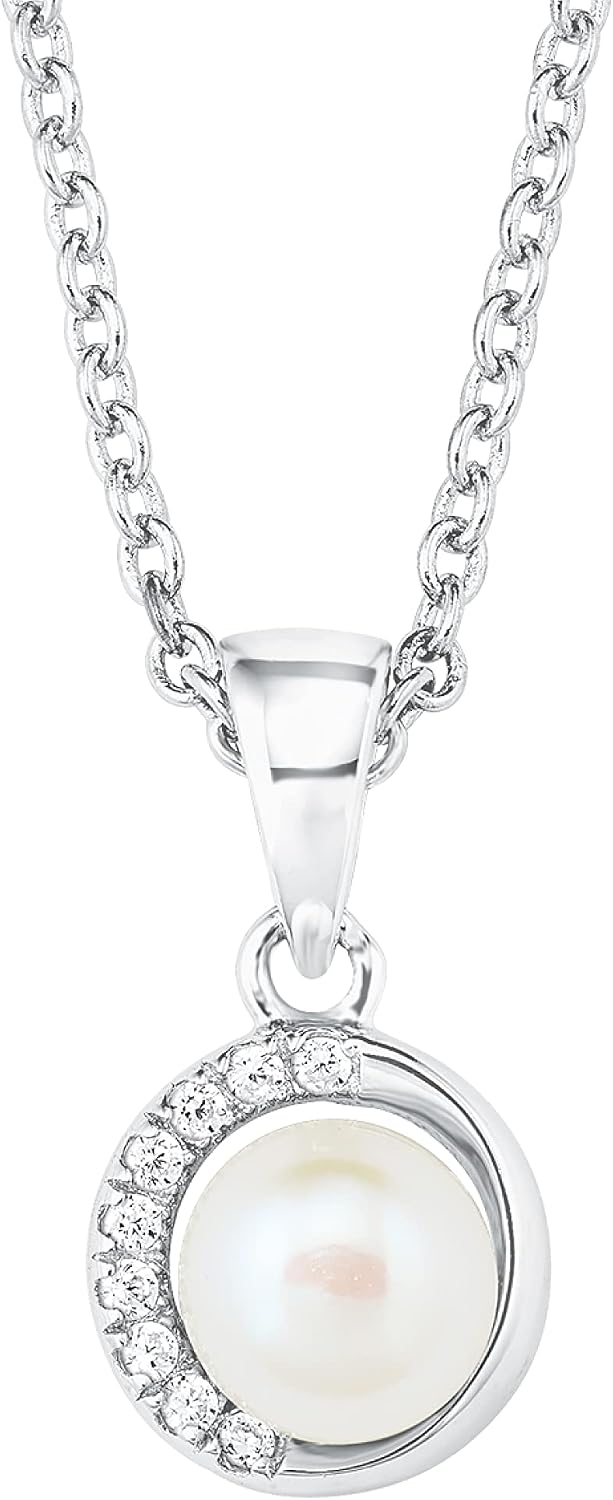Detalle 2 de s.Oliver Kette mit Anhänger aus 925 Sterling Silber – Zirkonia, 42+3 cm, Geschenkbox