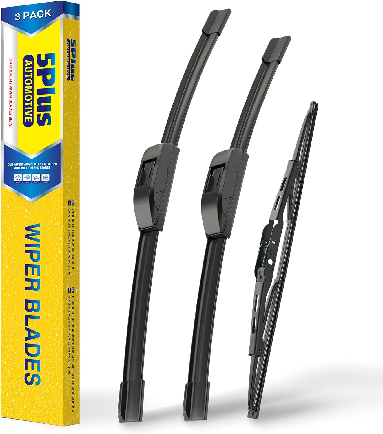 Detalle de 5 PLUS Windshield Wipers 24"+17"+13" Set