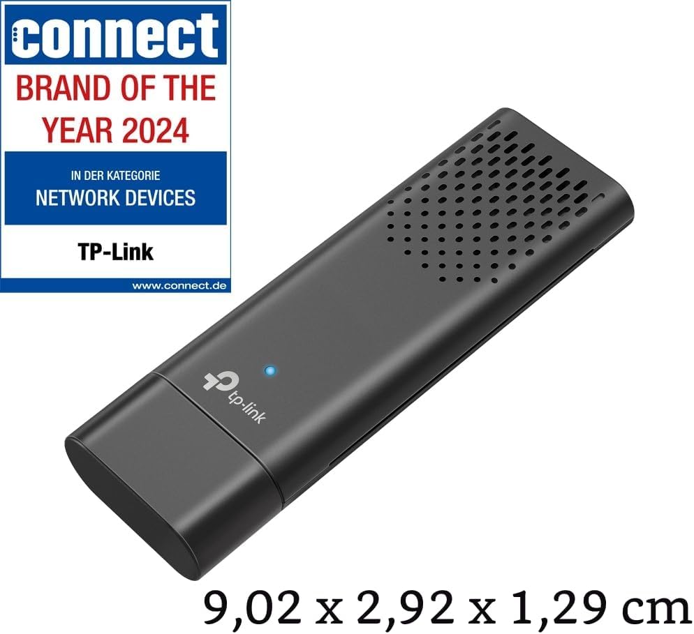 Detalle de TP-Link Archer TX20U WLAN-Stick für den PC (WiFi 6, Dualband bis 1.800 Mbit/s, USB 3.0) mit WPA3