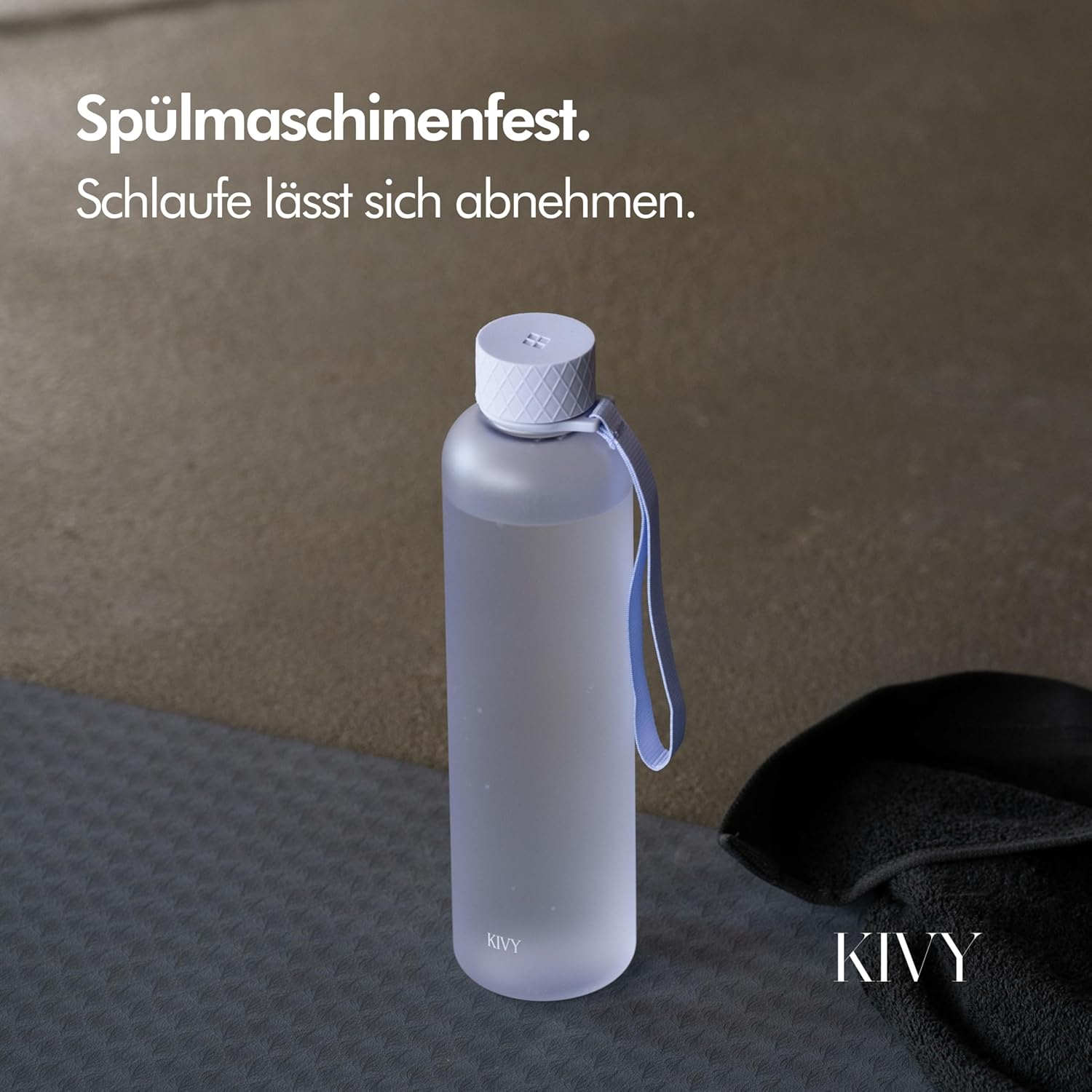Thumbnail 2 de KIVY Trinkflasche 1 l – kohlensäuregeeignet, auslaufsicher & spülmaschinenfest (Tritan)