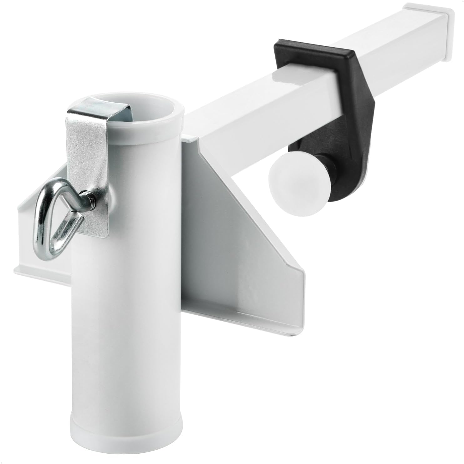 Thumbnail 6 de com-four Porta Ombrellone in Metallo Verniciato a Polvere per Ringhiere e Parapetti – Porta Ombrellone da Balcone