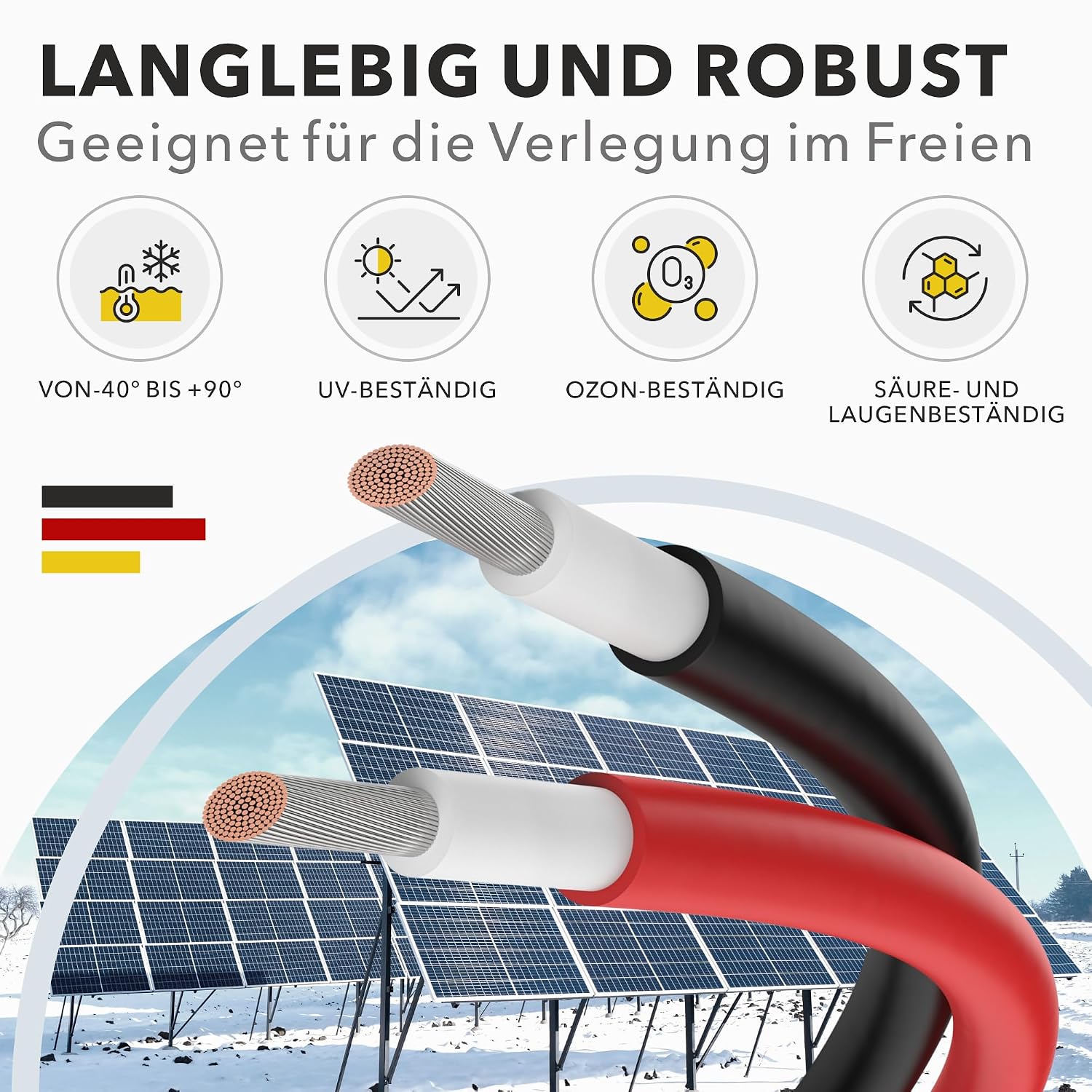Detalle de RedStar24 Premium Solarkabel 6mm² 50m