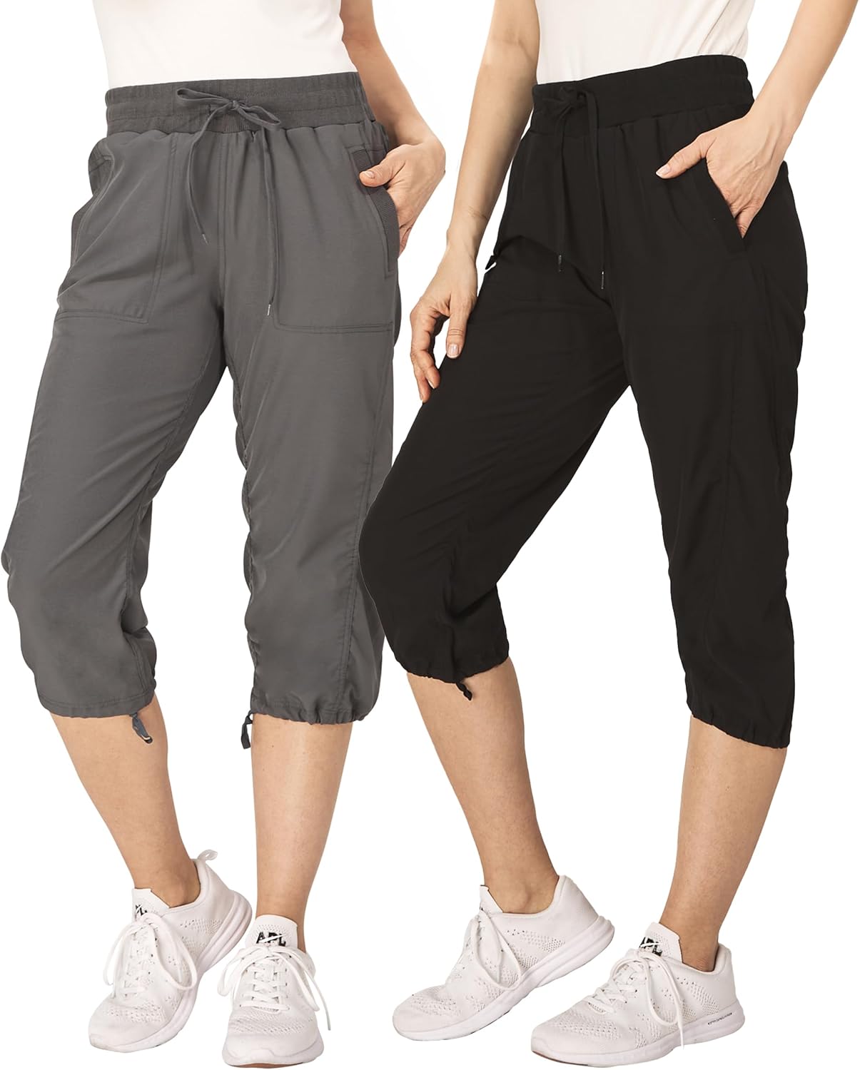 Thumbnail 6 de Ultra Performance Capri Pants for Women 2 Pack — Cargo Capris, Moisture-Wicking & Stretchy