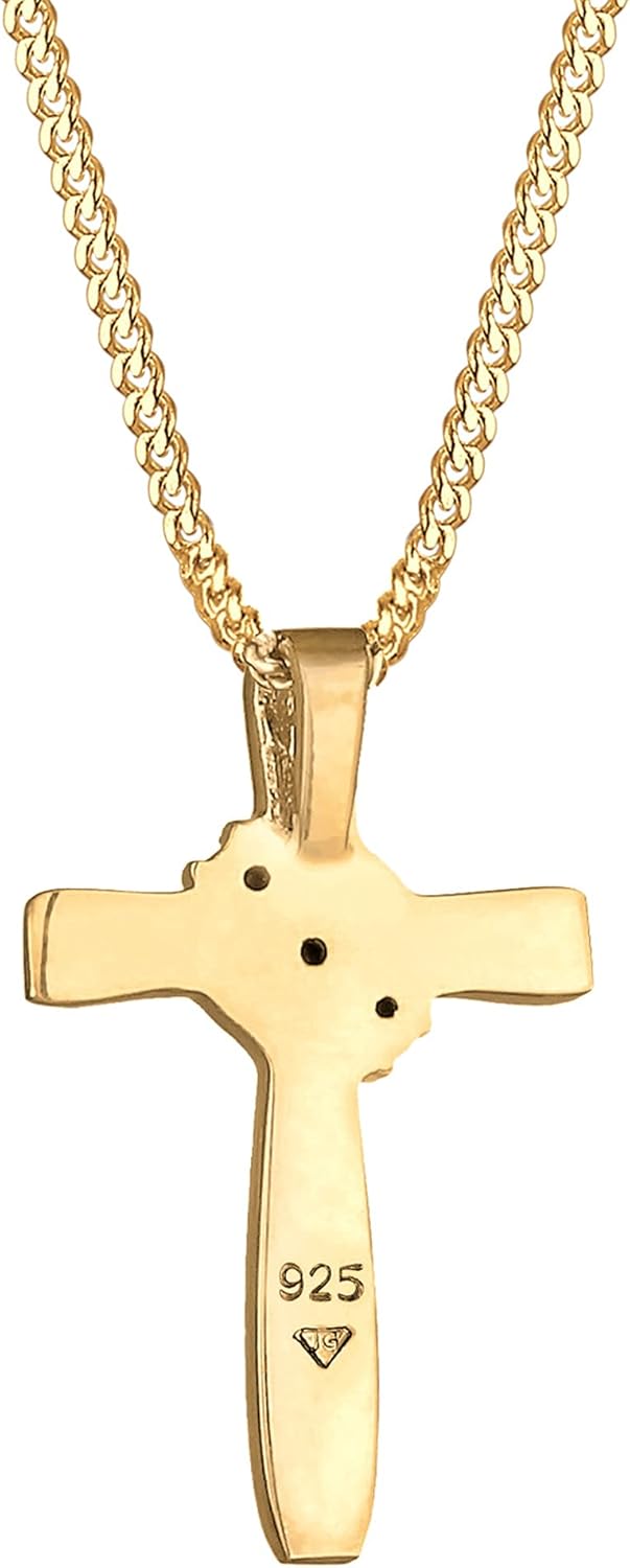 Detalle 2 de Elli Halskette Kreuz 925 vergoldet