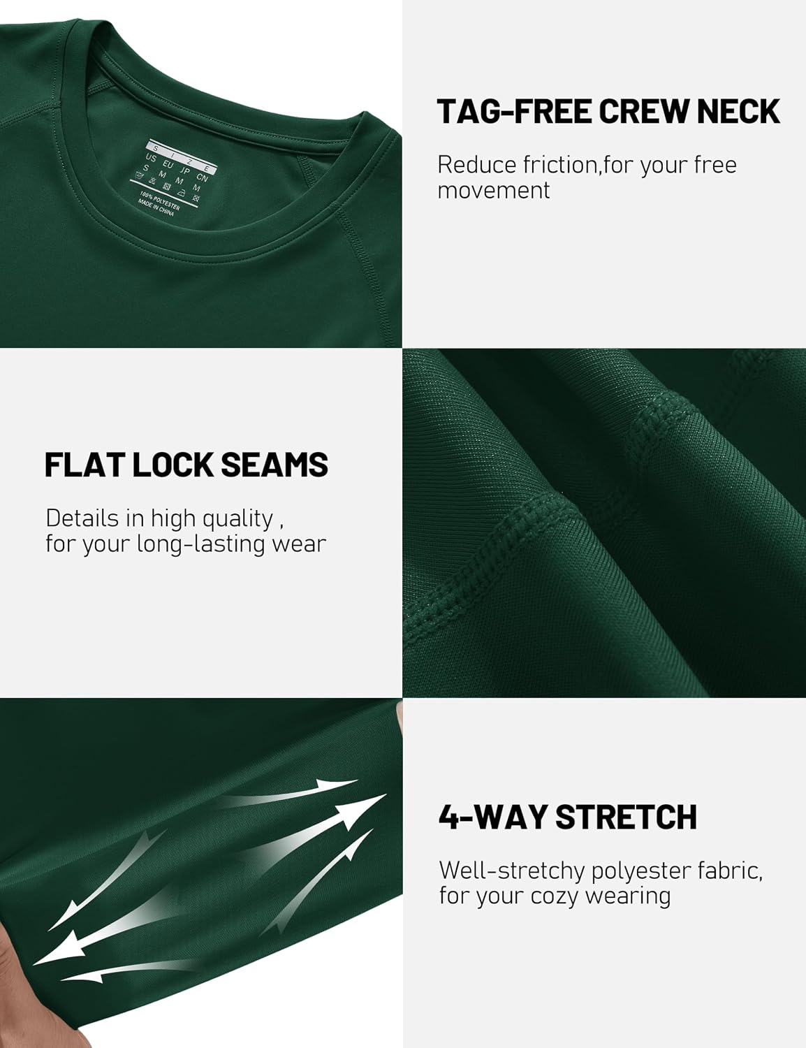 Thumbnail 5 de TACVASEN Men’s UPF 50+ Long Sleeve UV Protection T-Shirt for Hiking & Outdoor Sports