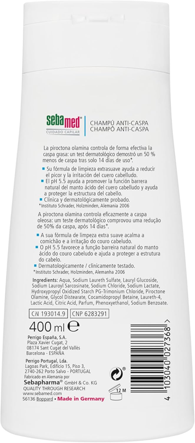 Thumbnail 1 de Sebamed Champú Anticaspa 400ml 🍃 Reduce picor e irritación