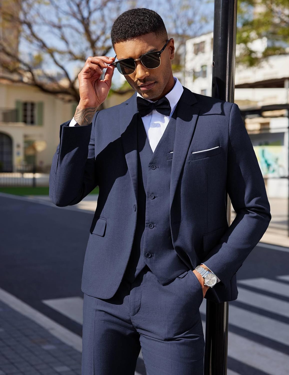 Thumbnail 1 de COOFANDY 3-Piece Slim Fit Suit Set