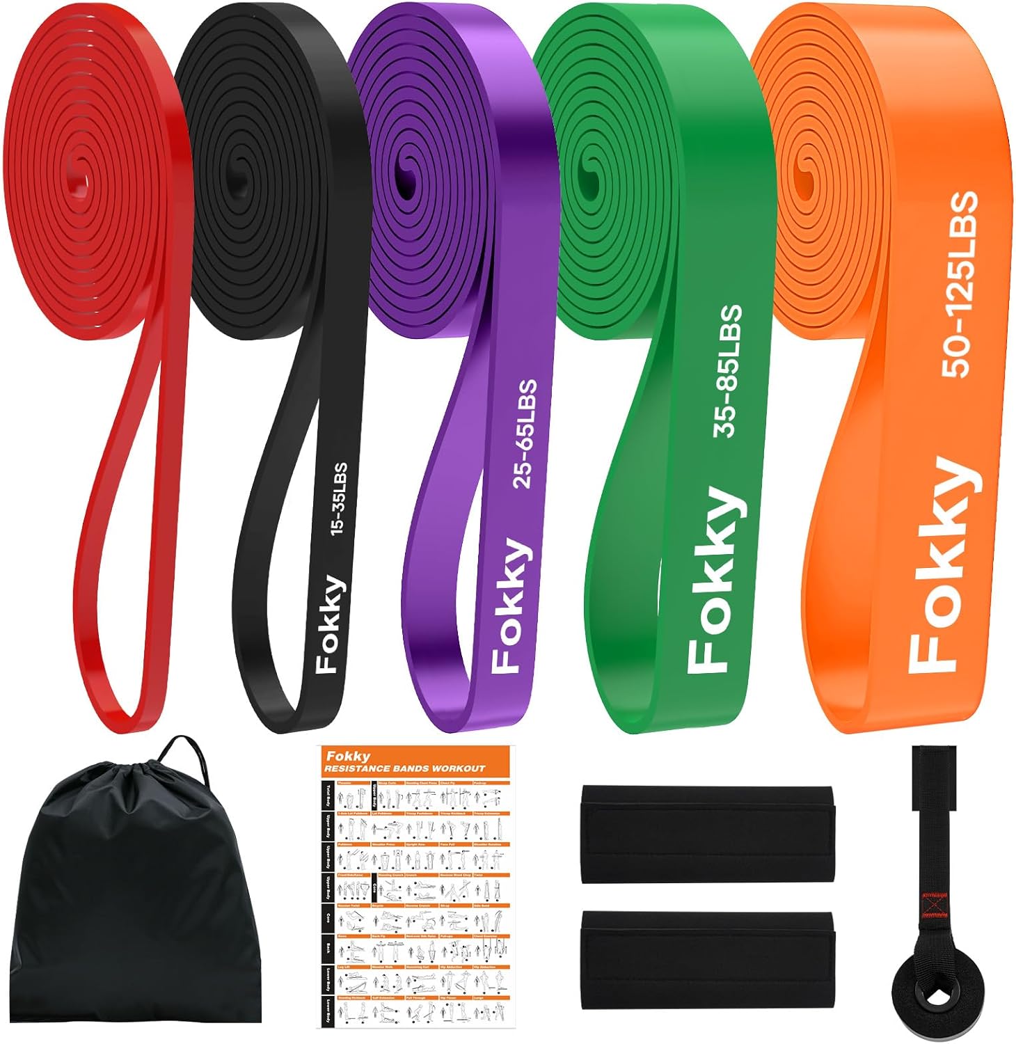 Fokky Elastici Fitness 5 livelli 🏋