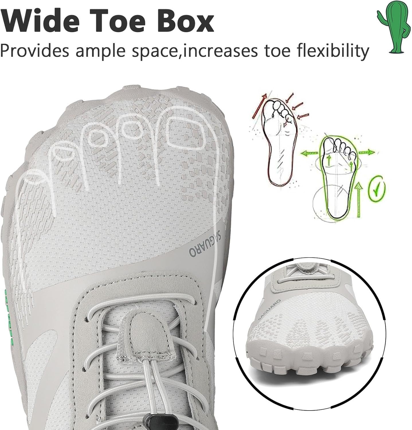 Thumbnail 2 de SAGUARO Unisex Barfußschuhe Leicht rutschfest – Traillaufschuhe für Outdoor & Indoor