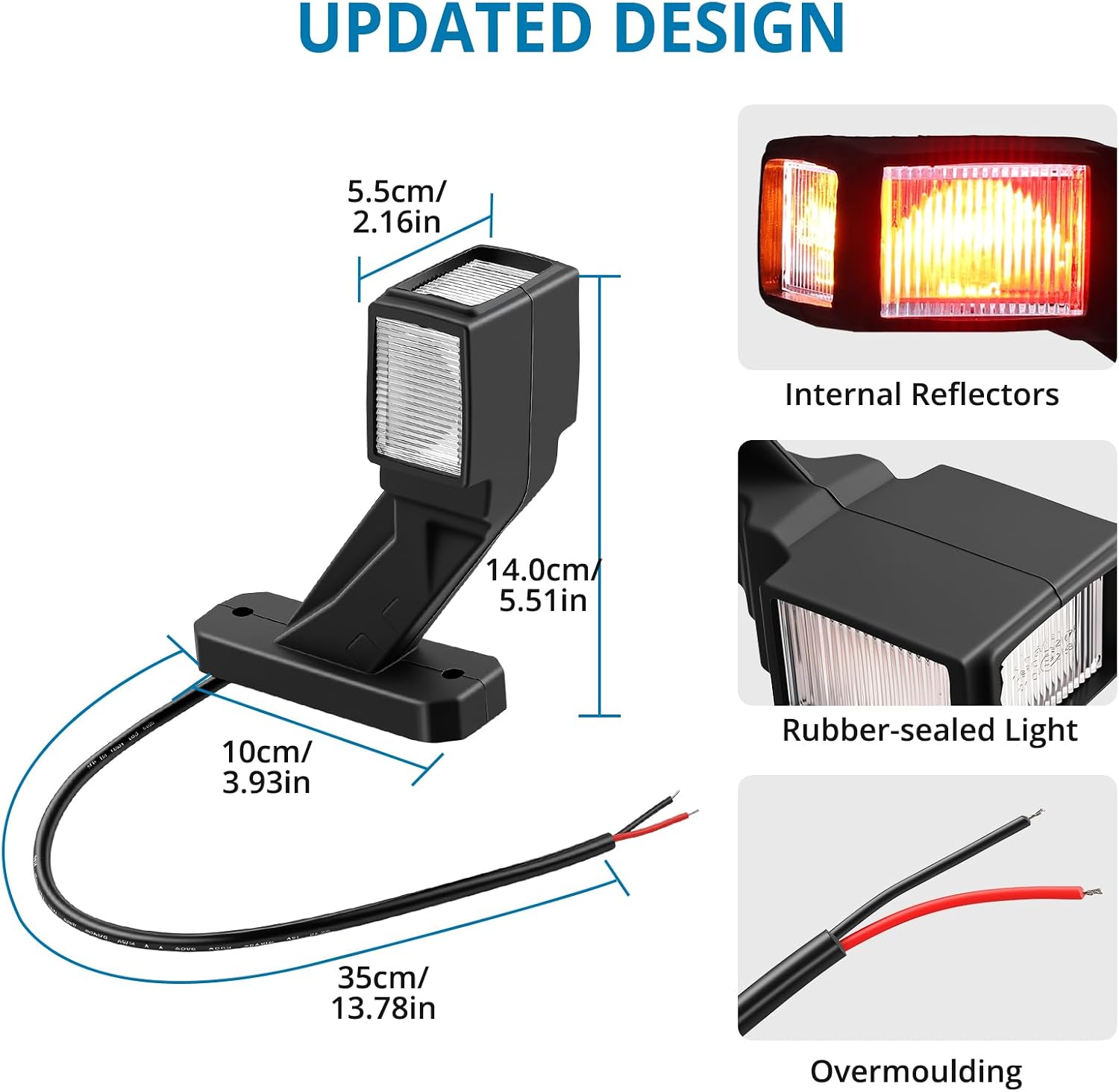Thumbnail 1 de AUTOUTLET LED Trailer Marker Lights 140 mm