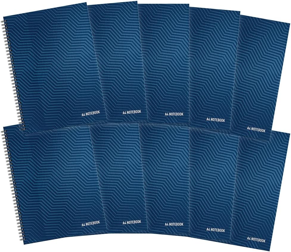 Thumbnail 6 de Summit A5 Hardback Wirebound Notebook, Ruled (Pack of 5) – Blue, 160 Pages