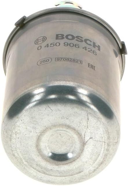 Detalle de Bosch N6426 0450906426 dieselbrandstoffilter met metalen behuizing