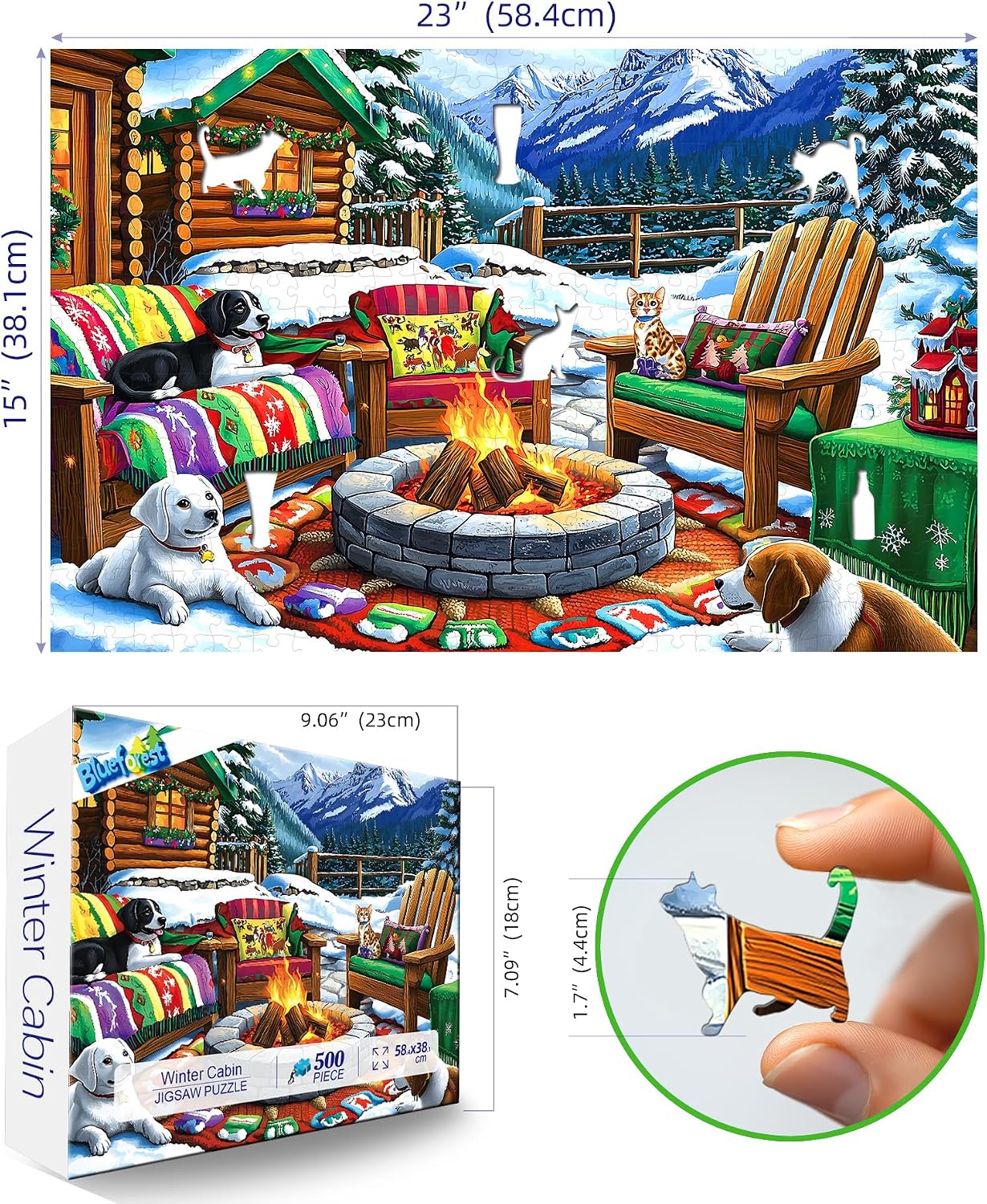 Thumbnail 1 de Blueforest Jigsaw Puzzle 500 Pieces