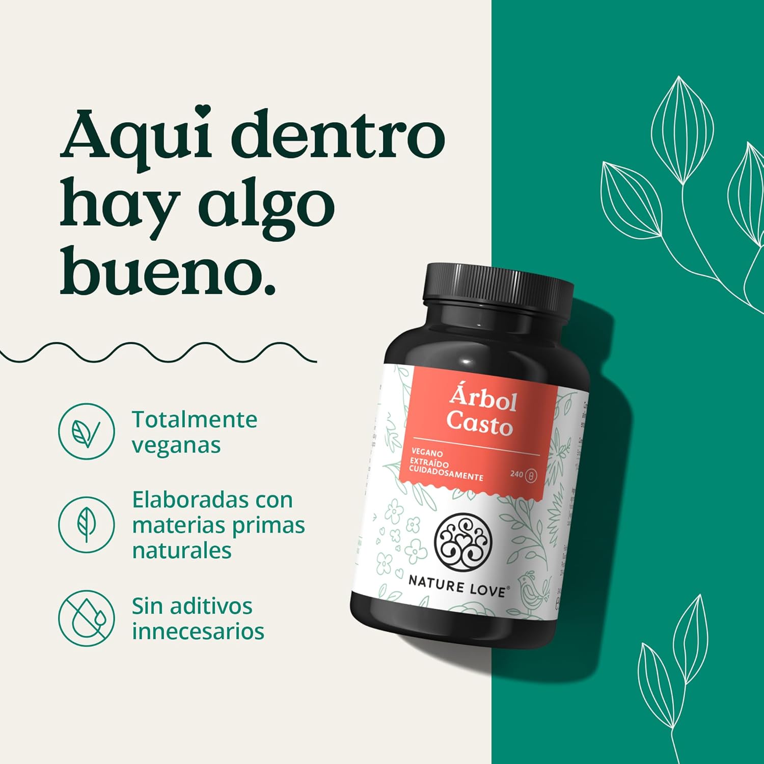 Thumbnail 3 de NATURE LOVE® Vitex Agnus Castus 240 Cápsulas Veganas